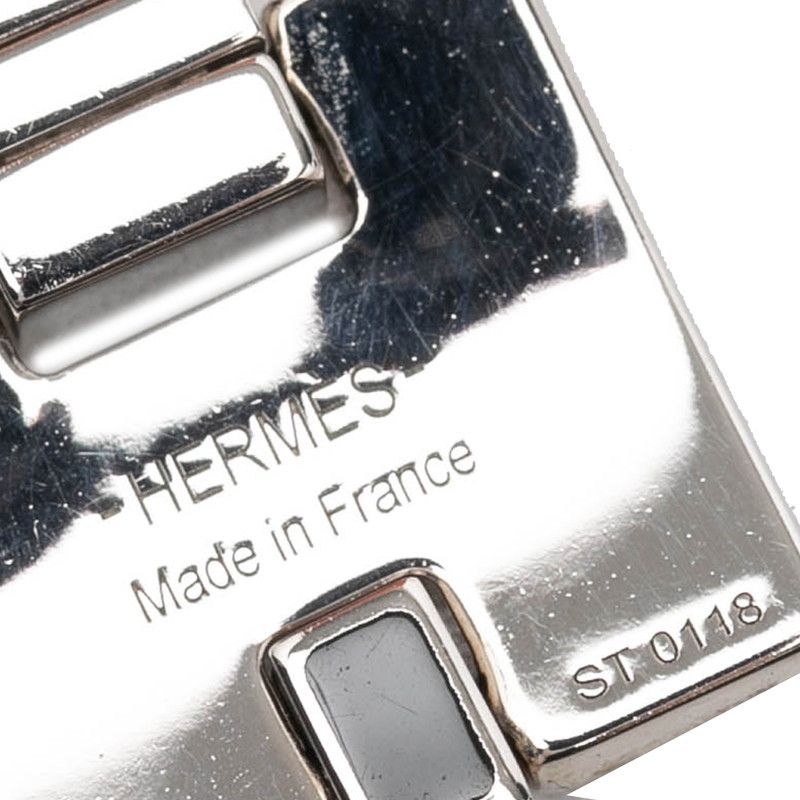 Hermes Irene Chain Pendant Black Metal Silver — view 5