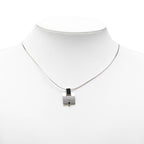 Hermes Irene Chain Pendant Black Metal Silver — view 6