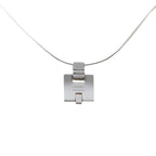 Hermes Irene Chain Pendant Black Metal Silver — view 2