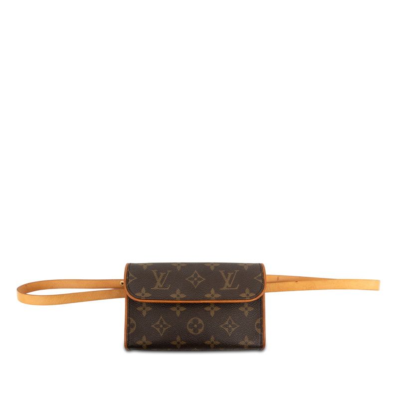 Louis Vuitton Monogram Pochette Florentine Belt Bag Brown Leather