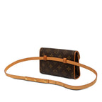 Louis Vuitton Monogram Pochette Florentine Belt Bag Brown Leather — view 2