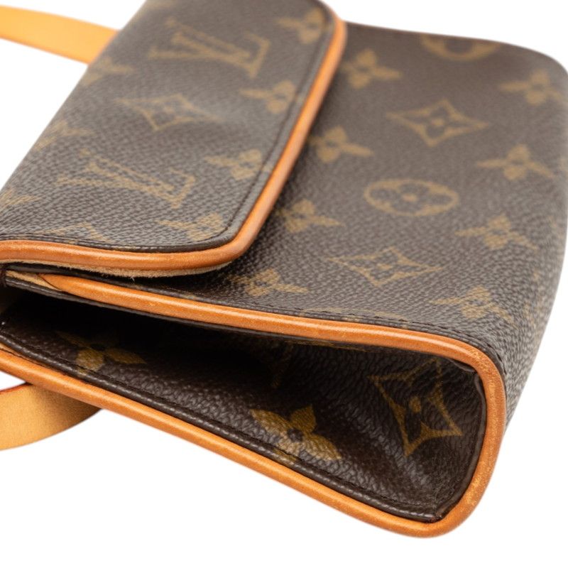 Louis Vuitton Monogram Pochette Florentine Belt Bag Brown Leather — view 4