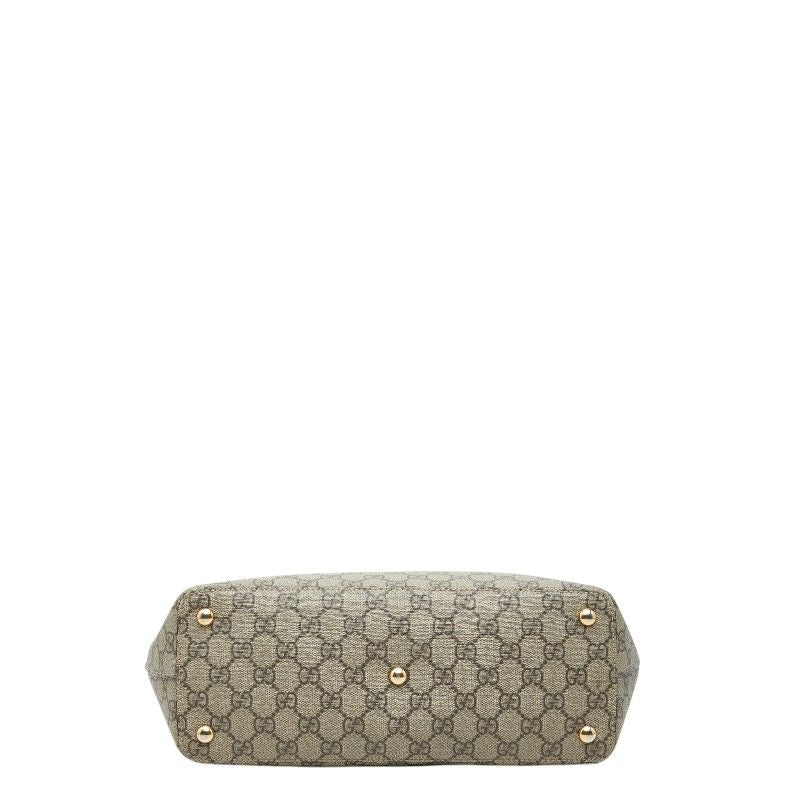 Gucci GG Supreme Tote Beige Red Pink Leather — view 3
