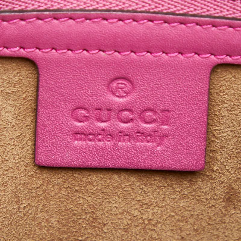 Gucci GG Supreme Tote Beige Red Pink Leather — view 9