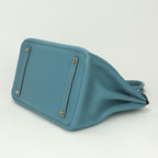 Hermes Birkin 35 Tote Togo Blue Jean Bluejean Gold — view 5