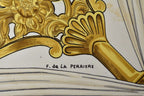 Hermes Carre 90 Scarf Vintage Etriers Stirrup Fantasy Blue — view 6