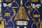 Hermes Carre 90 Scarf Vintage Etriers Stirrup Fantasy Blue — view 4