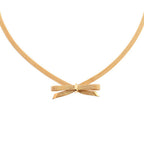 Dior Necklace Ribbon Gold