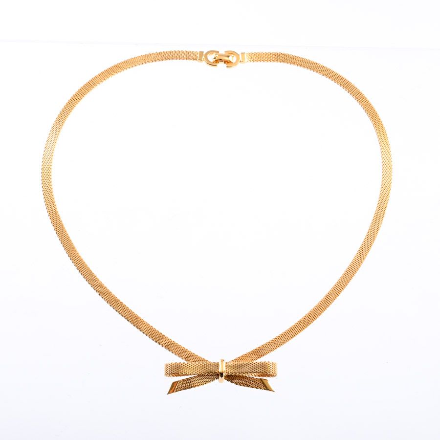 Dior Necklace Ribbon Gold — view 2