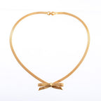 Dior Necklace Ribbon Gold — view 2
