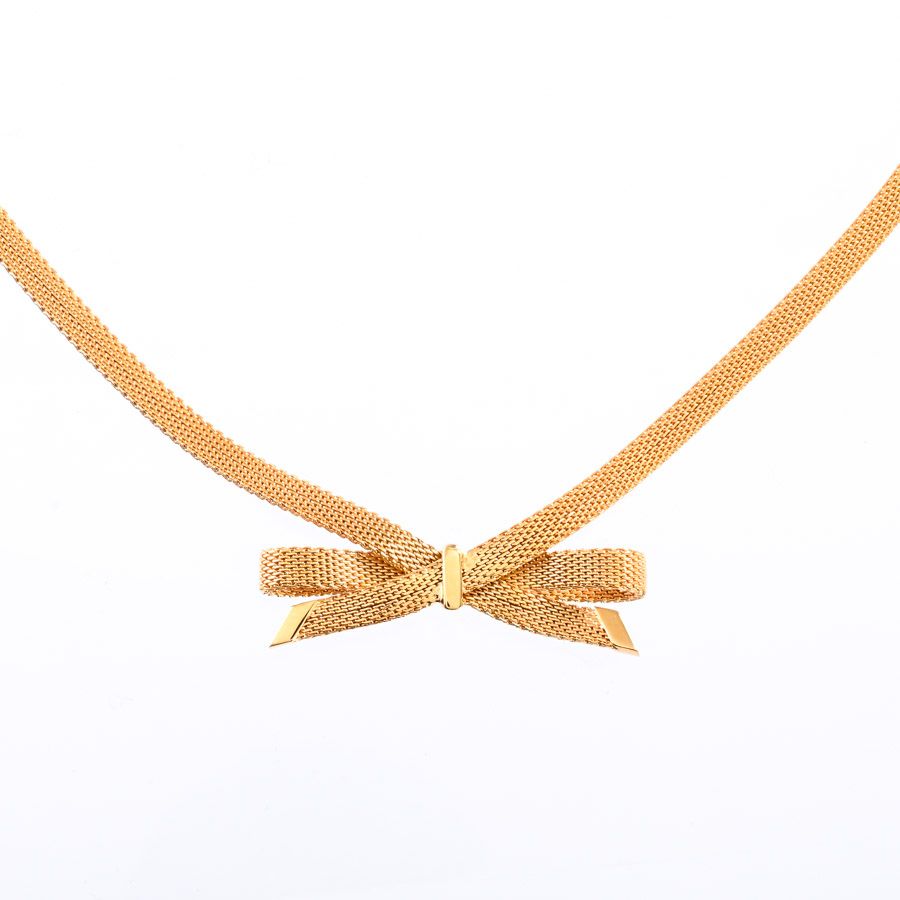 Dior Necklace Ribbon Gold — view 4