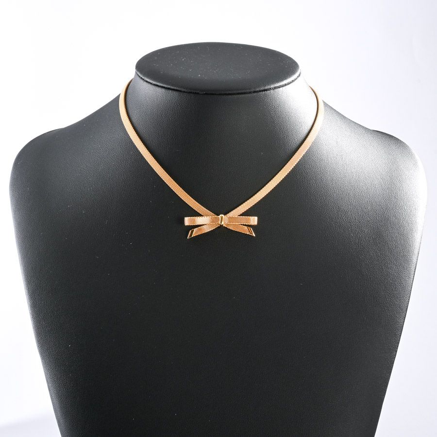 Dior Necklace Ribbon Gold — view 7