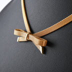 Dior Necklace Ribbon Gold — view 3