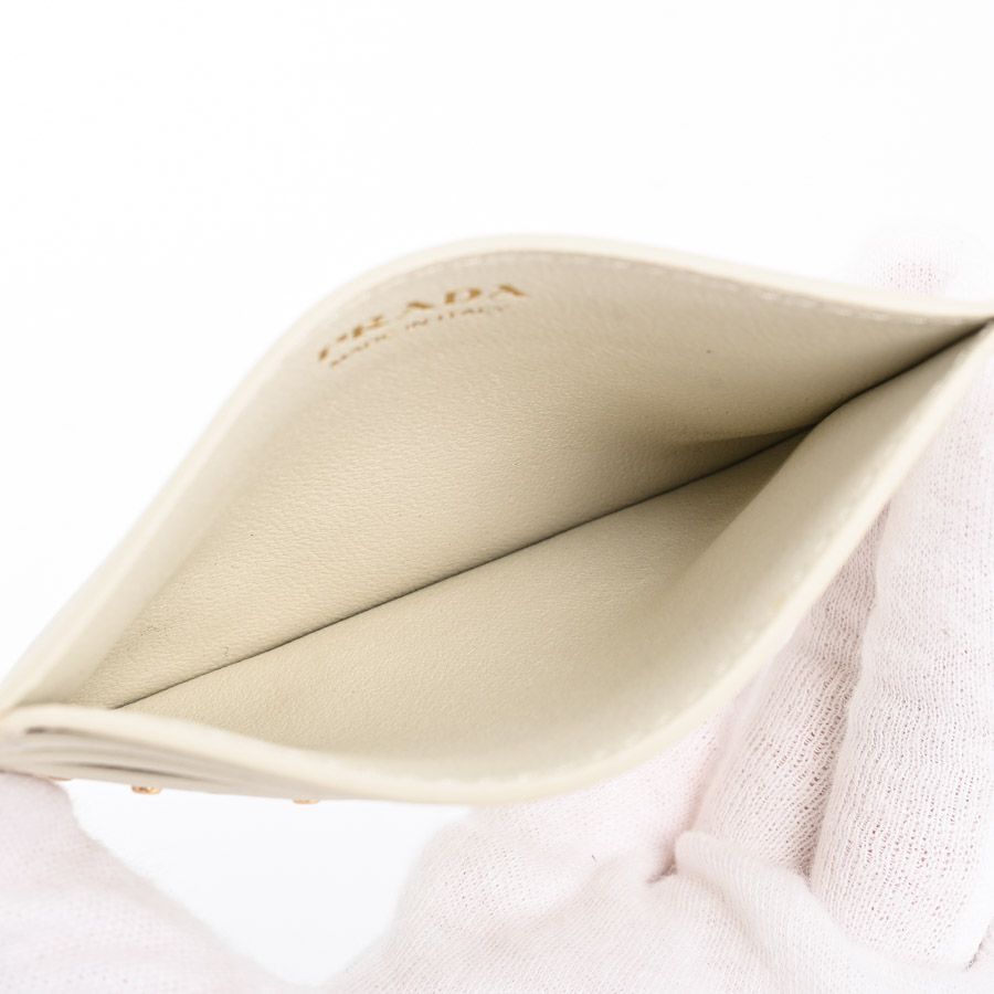 Prada Card Case Card Holders White — view 4