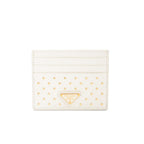 Prada Card Case Card Holders White