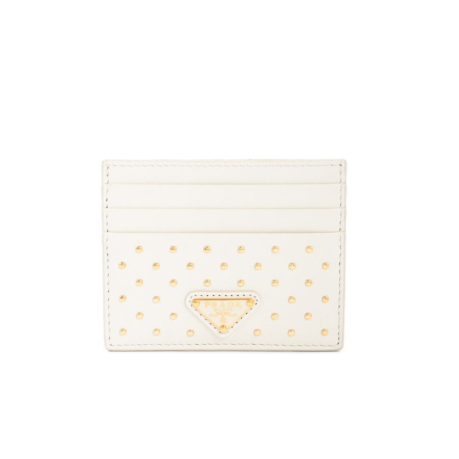 Prada Card Case Card Holders White