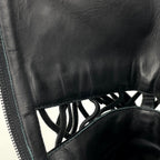 Chanel CC Logo Short Boots Shoes Velour Black — view 5