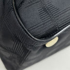 Chanel New Travel Line Tote MM CC Logo Shoulder Bag Nylon Jacquard Black — view 3