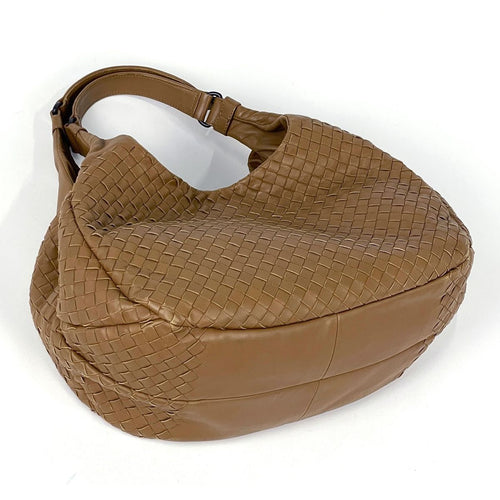 Bottega Veneta Intrecciato Shoulder Bag Leather Brown — view 2