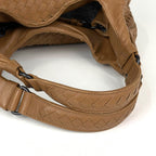 Bottega Veneta Intrecciato Shoulder Bag Leather Brown — view 6