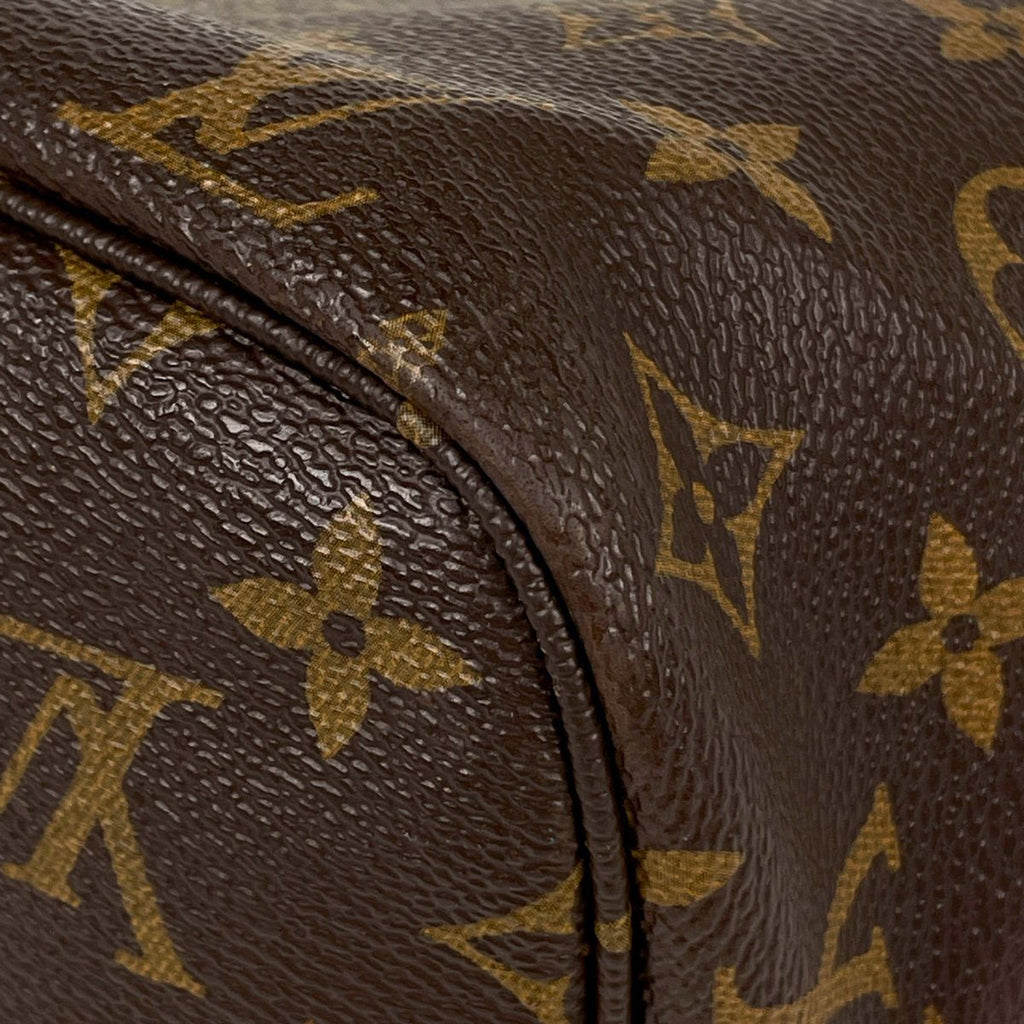 Louis Vuitton Neverfull MM Tote Monogram Brown Cerise — view 3
