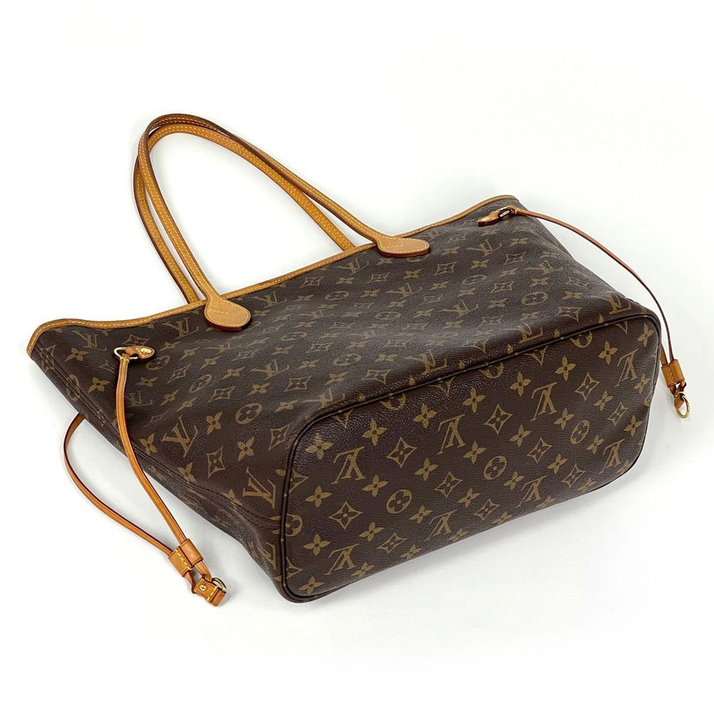 Louis Vuitton Neverfull MM Tote Monogram Brown Cerise — view 2