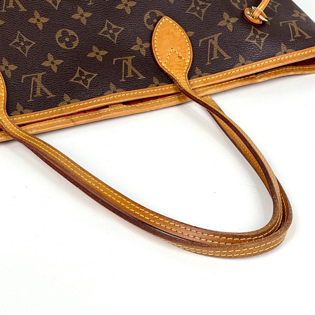 Louis Vuitton Neverfull MM Tote Monogram Brown Cerise — view 8