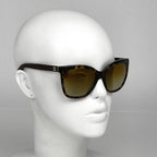 Chanel CC Logo Sunglasses Eyewear Demi Pattern Acetate Brown — view 6
