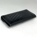 Chanel Stitch Bifold Wallet Chez Blanc CC Logo Leather Black — view 2