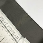 Hermes Carre 90 la Fontaine de Bartholdi Fountain Scarf Silk Gray White — view 3
