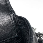 Chanel Chain Handbag CC Logo Leather Black — view 8