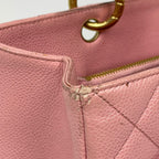 Chanel CC Logo Chain Tote Shoulder Bag Quilted Grand Shopping GST Caviar — view 6