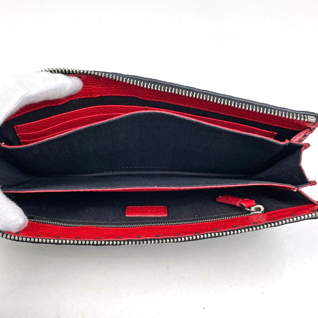 Fendi Selleria Clutch Leather Black — view 8