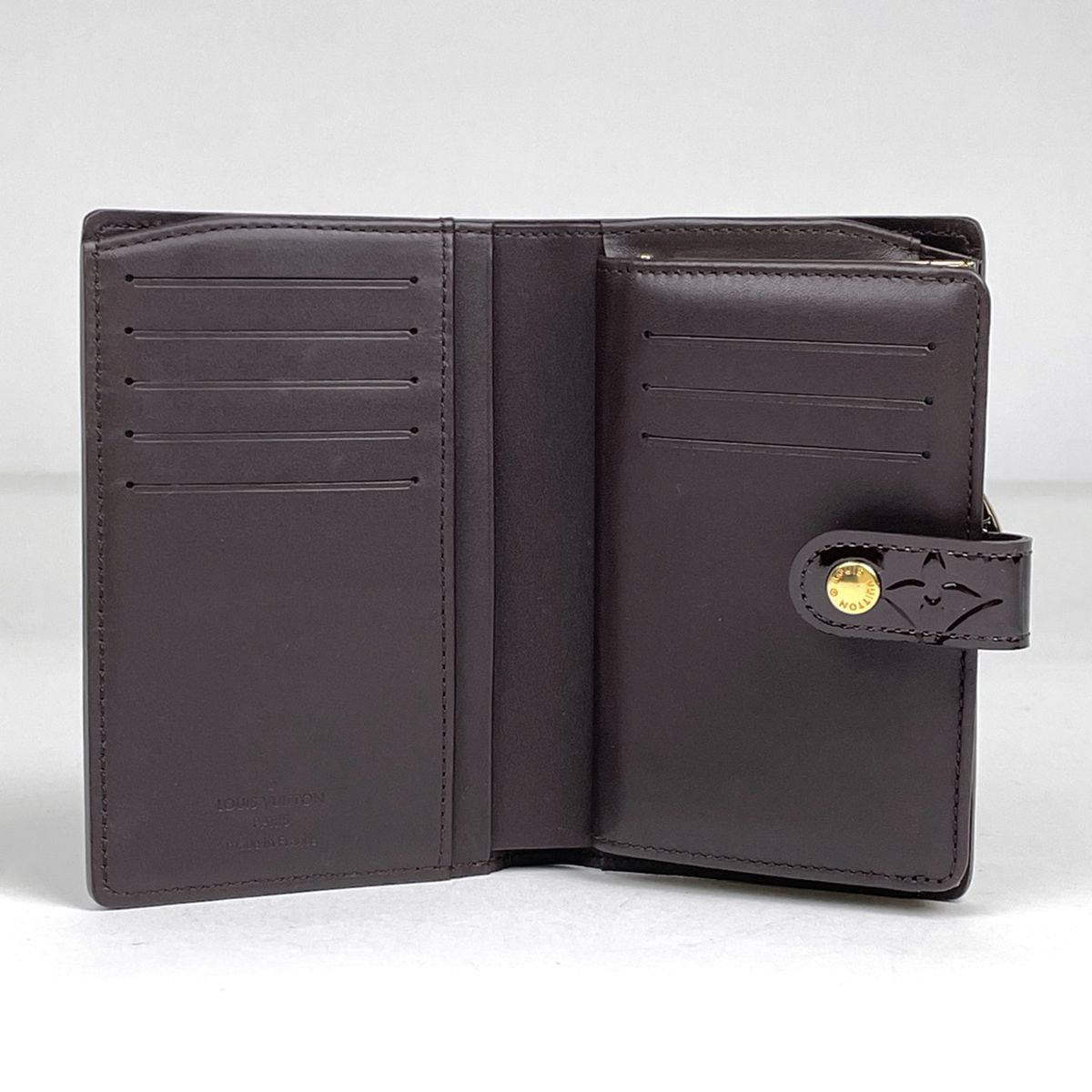 Louis Vuitton Portefeuille Viennois Bifold Wallet Monogram Vernis Amarante — view 6