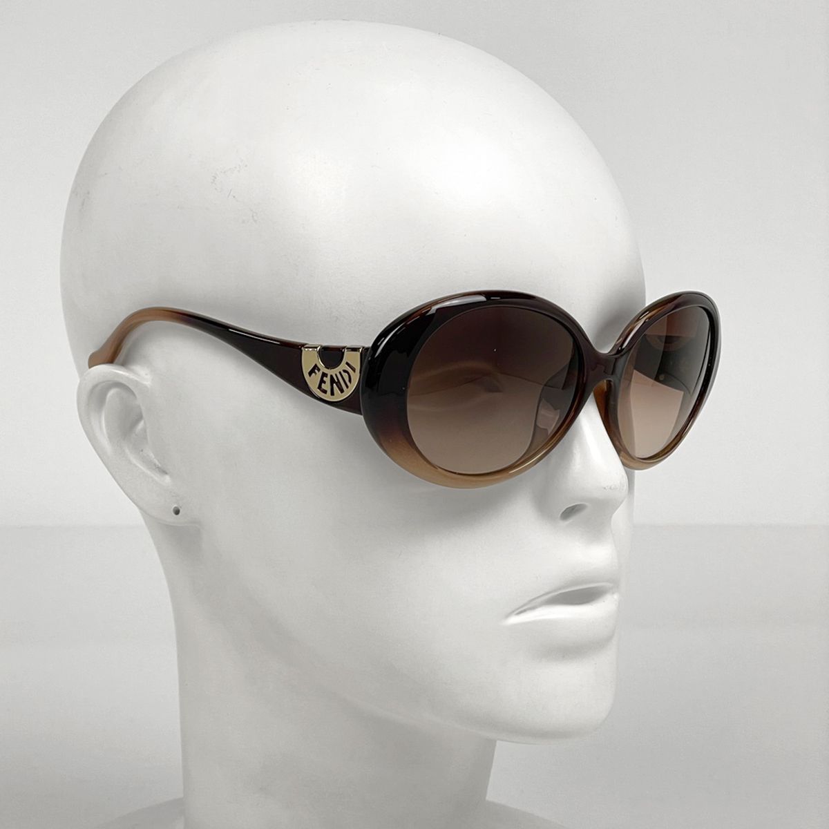Fendi Logo Sunglasses Acetate Brown Eyewear — view 4