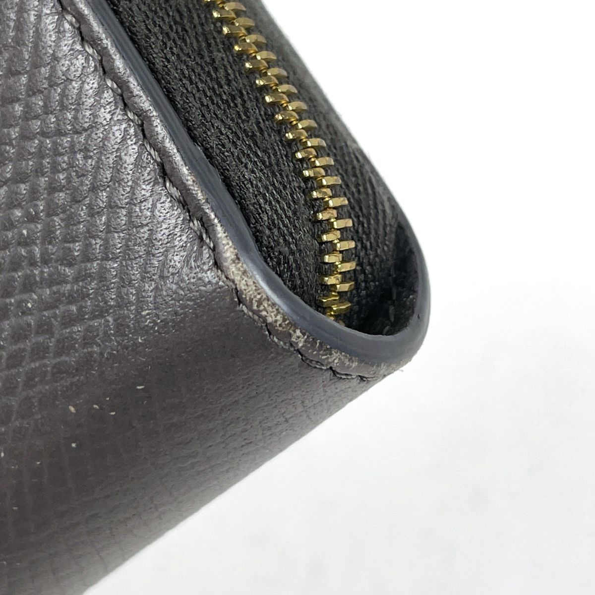 Celine Logo Wallet Leather Gray — view 3