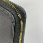 Celine Logo Wallet Leather Gray — view 4