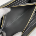 Celine Logo Wallet Leather Gray — view 6