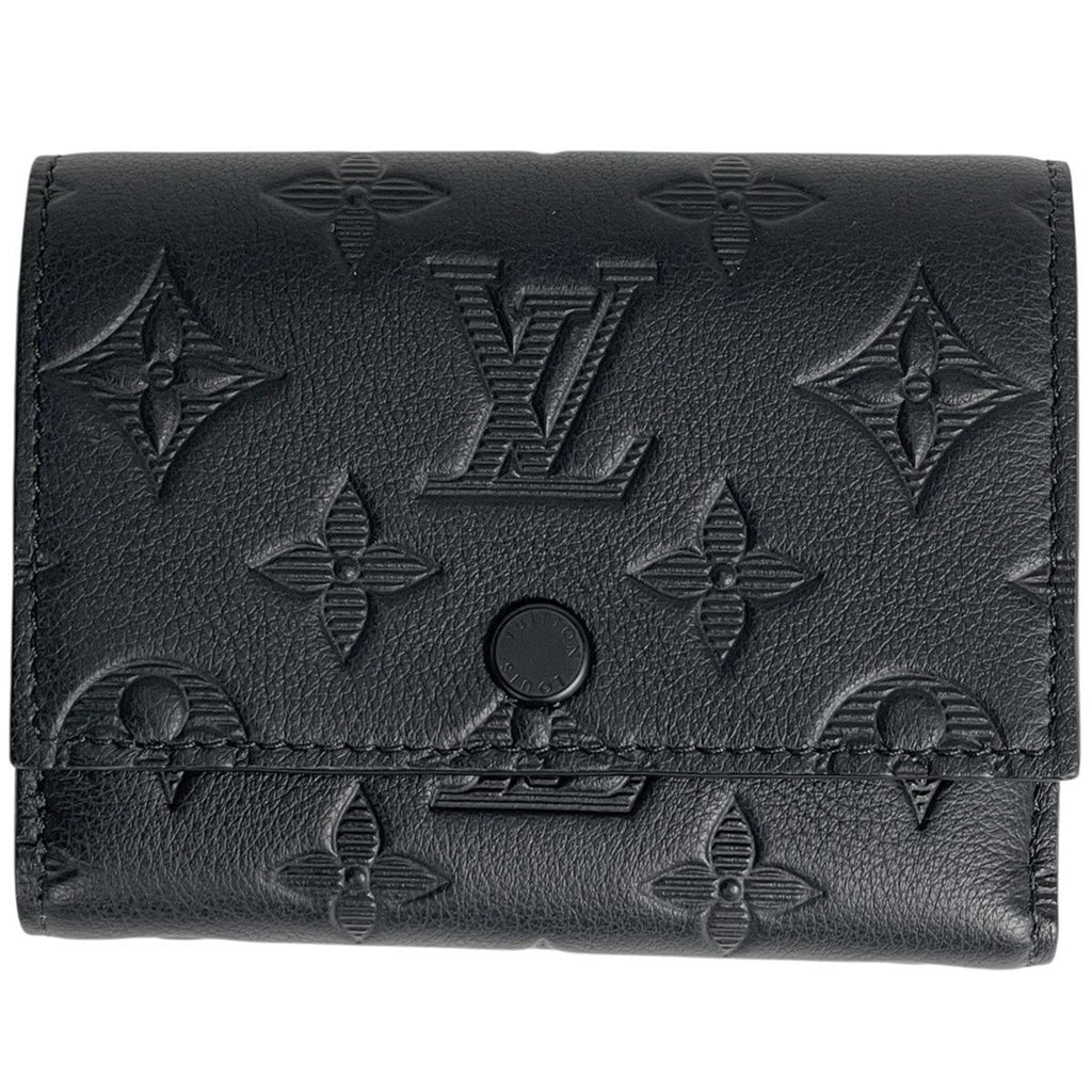 Louis Vuitton Victor Wallet Monogram Shadow Trifold Leather Noir
