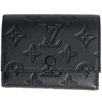 Louis Vuitton Victor Wallet Monogram Shadow Trifold Leather Noir