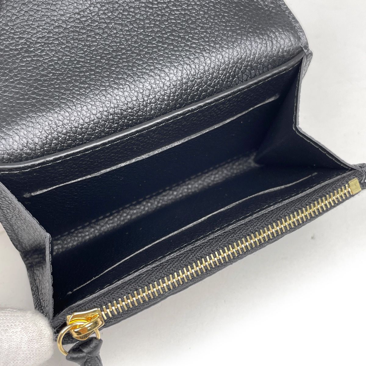 Louis Vuitton Porte-Monnaie Rosalie Card Case Coin Monogram Empreinte Noir — view 4