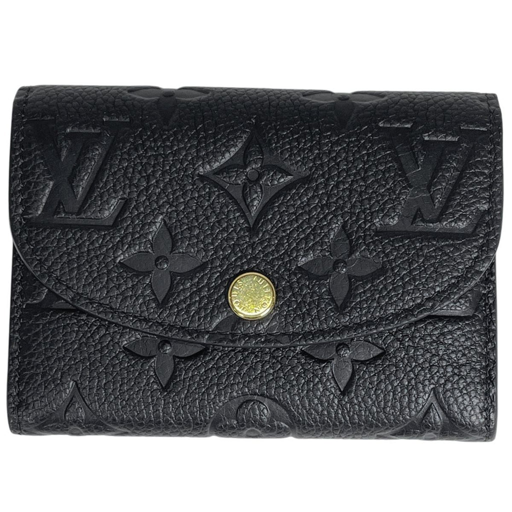 Louis Vuitton Porte-Monnaie Rosalie Card Case Coin Monogram Empreinte Noir