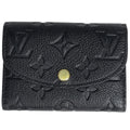 Louis Vuitton Porte-Monnaie Rosalie Card Case Coin Monogram Empreinte Noir