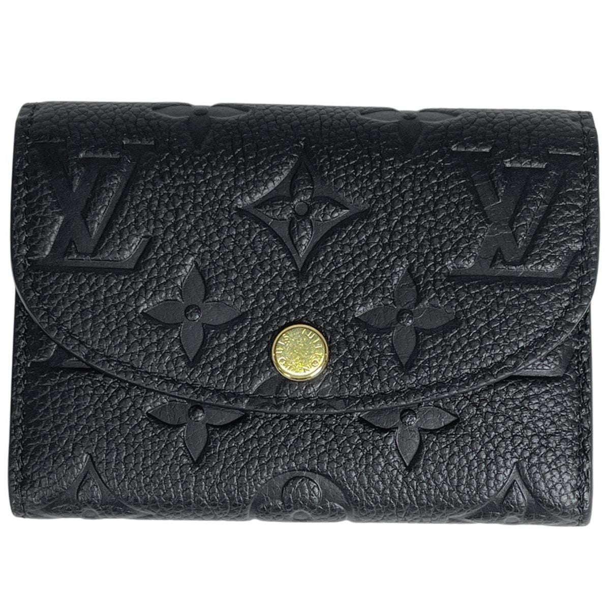 Louis Vuitton Porte-Monnaie Rosalie Card Case Coin Monogram Empreinte Noir