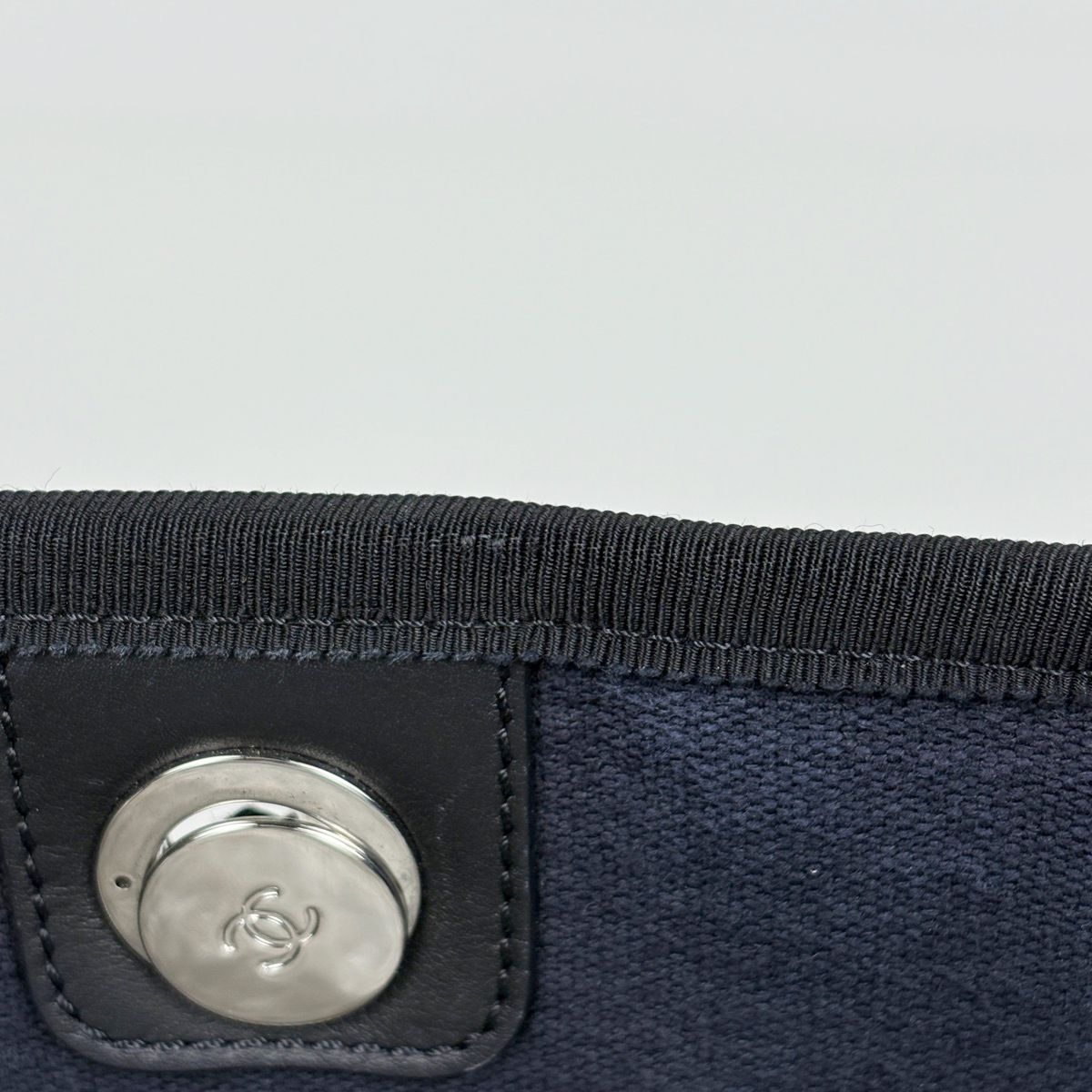 Chanel Deauville Line Chain Tote CC Logo Canvas Black — view 7