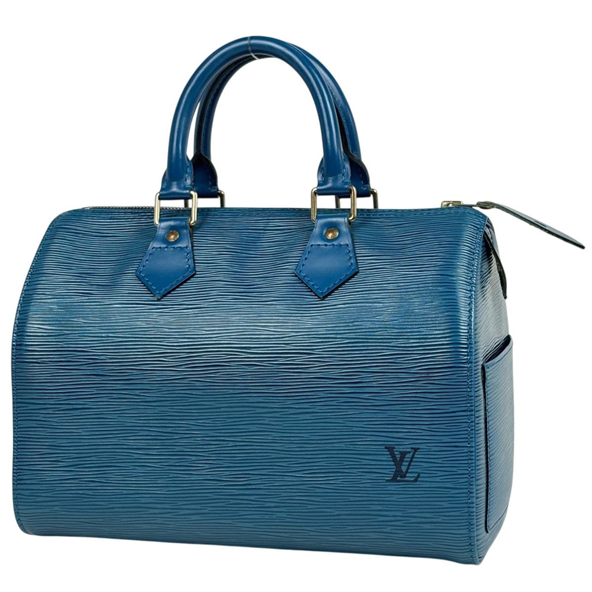 Louis Vuitton Speedy 25 Handbag Epi Toledo Blue