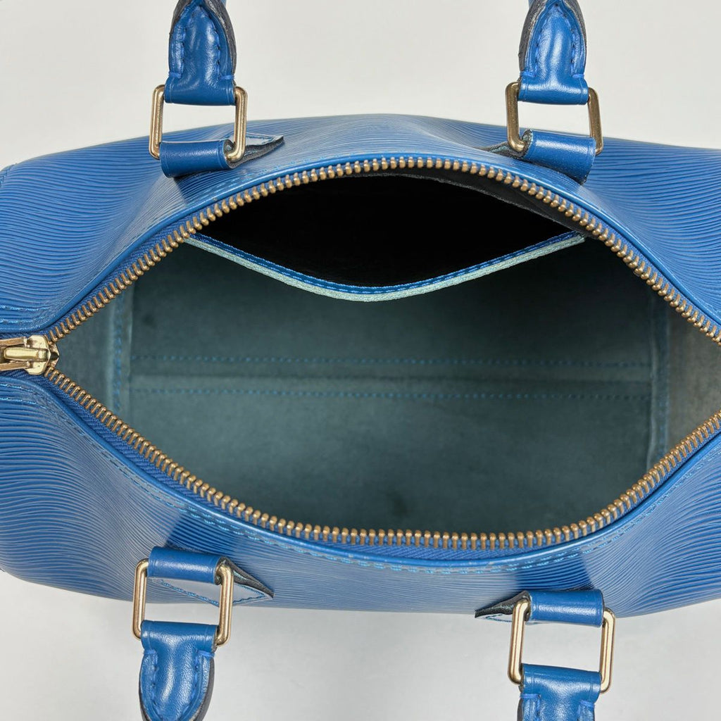 Louis Vuitton Speedy 25 Handbag Epi Toledo Blue — view 7