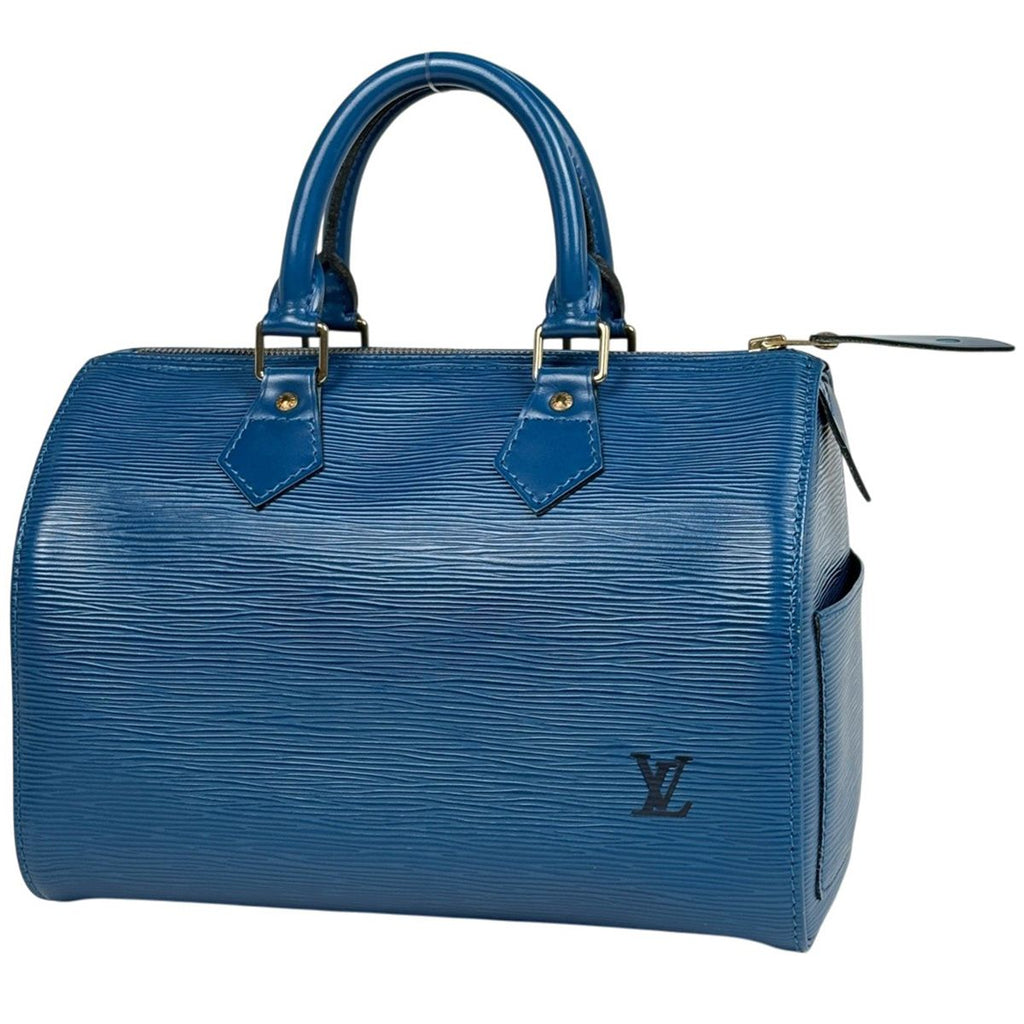 Louis Vuitton Speedy 25 Handbag Epi Toledo Blue