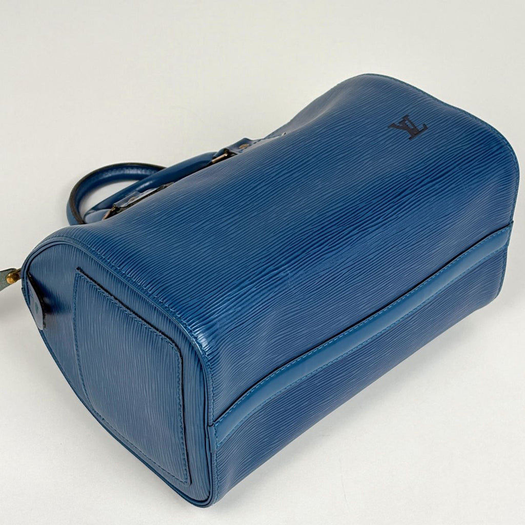 Louis Vuitton Speedy 25 Handbag Epi Toledo Blue — view 2