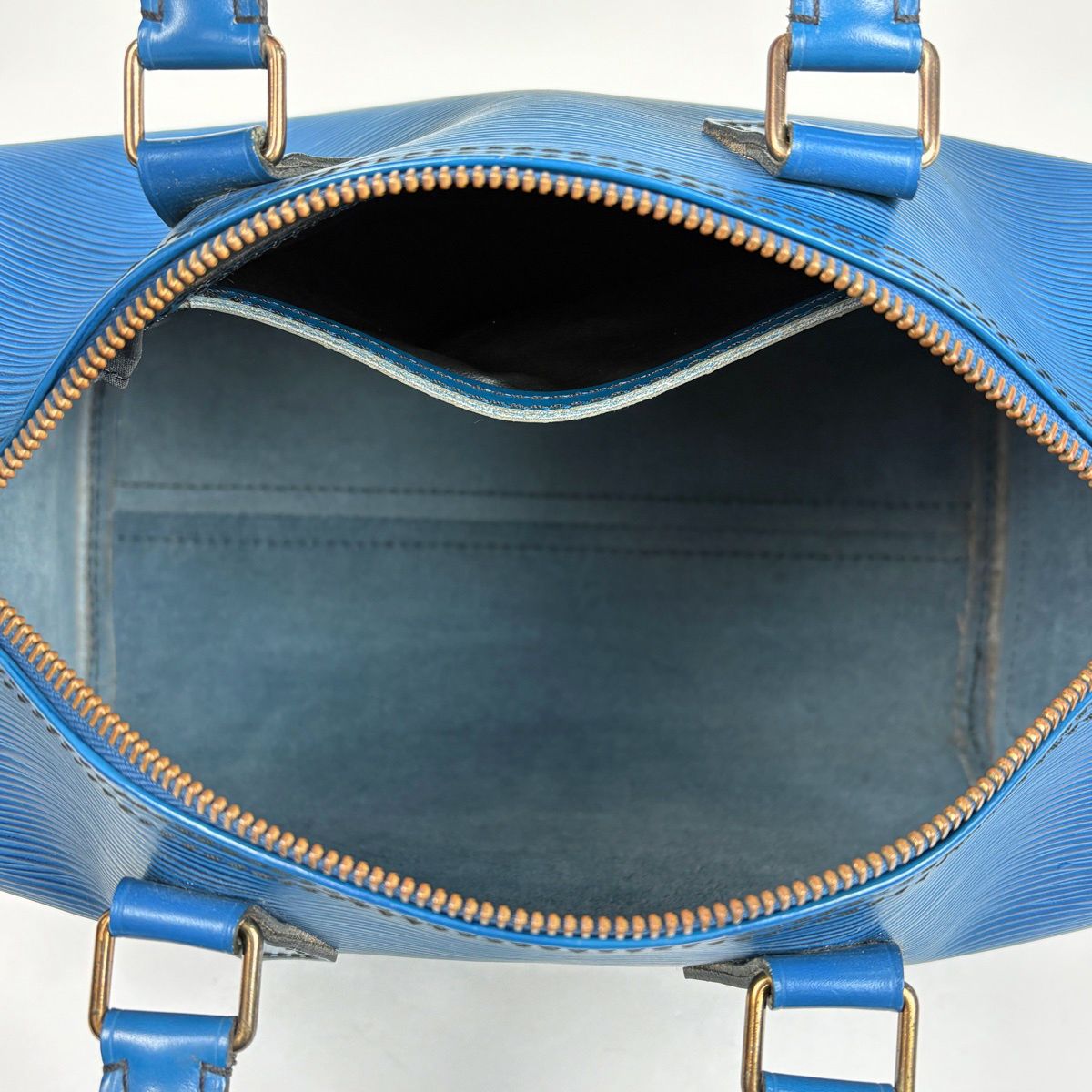 Louis Vuitton Speedy 25 Handbag Epi Toledo Blue — view 7